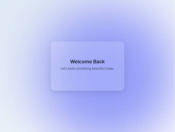 漸變色卡玻璃擬態(tài)ui代碼必備