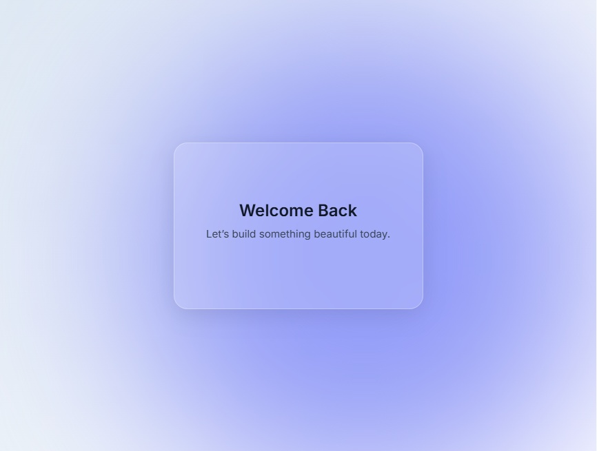 漸變色卡玻璃擬態(tài)ui代碼必備