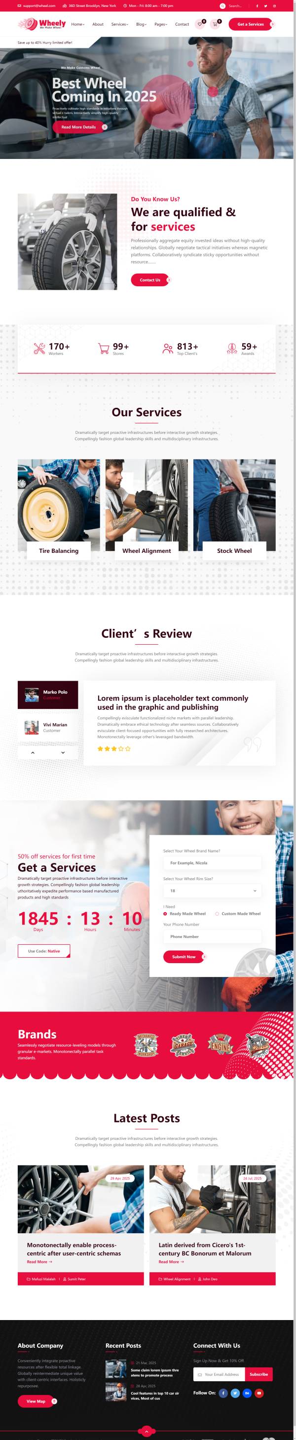 輪胎汽車(chē)部件公司服務(wù)網(wǎng)站官網(wǎng)模板