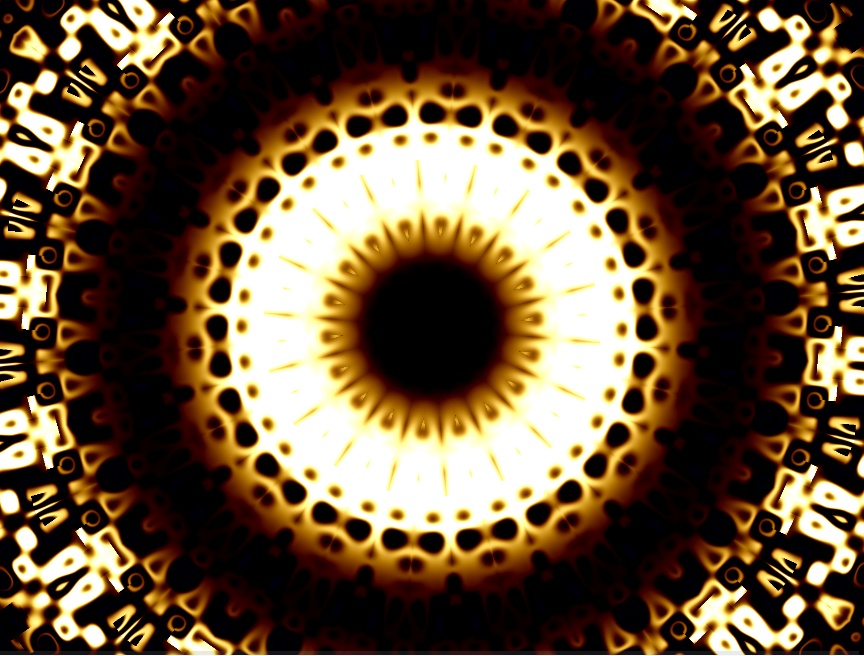 金色脉搏波动图花纹素材下载