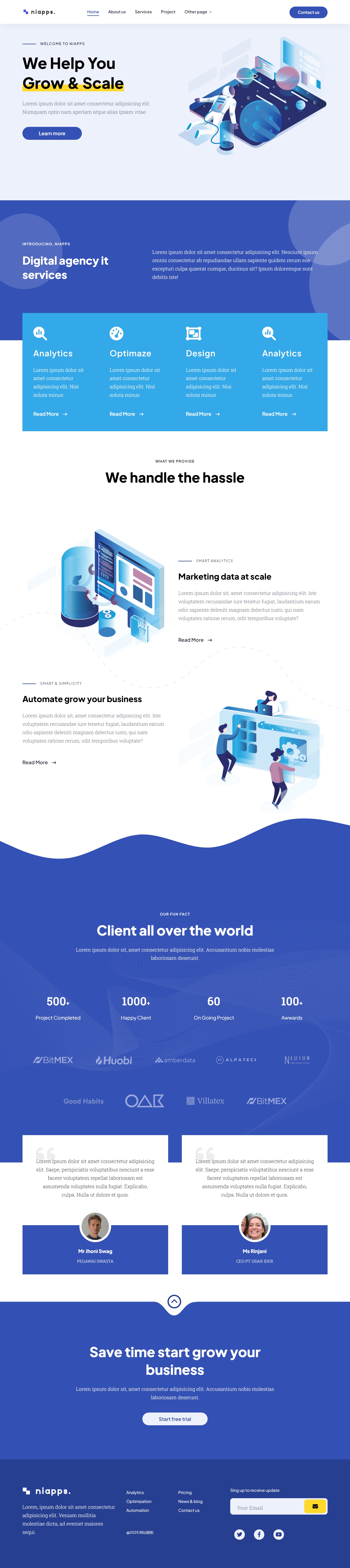 业务展示公司网站建设模板
