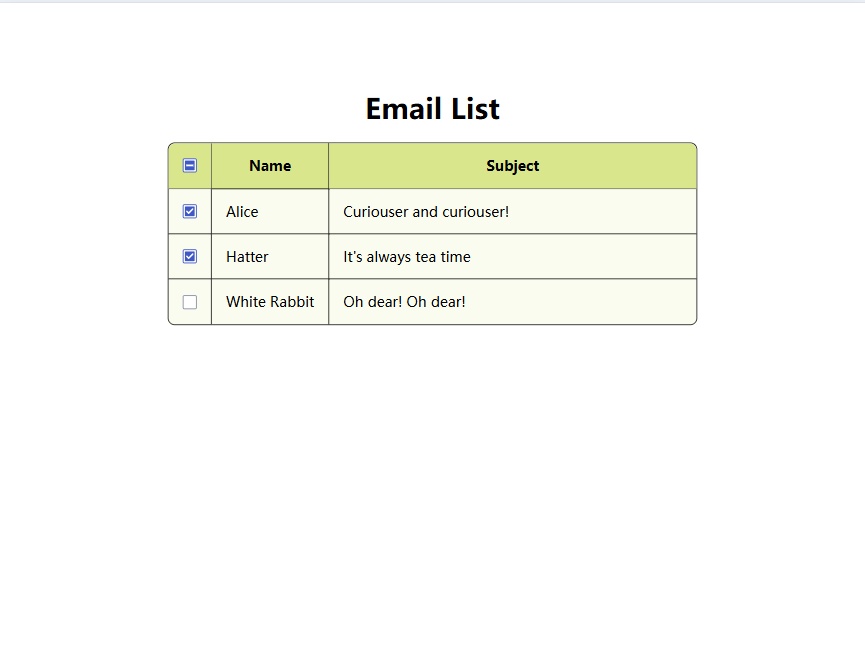 列表html邮箱表单代码下载