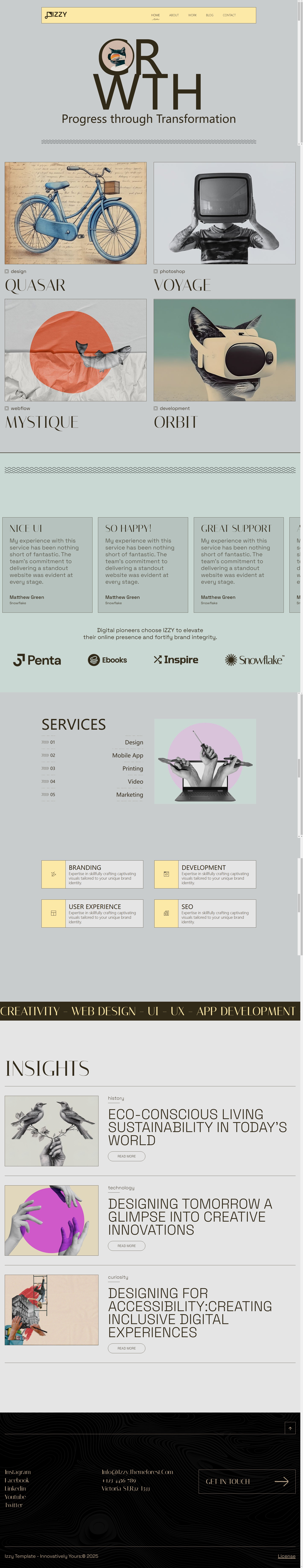 实用个人博客作品展示模板网页设计