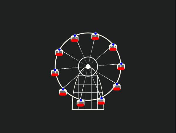 摩天轮加载中gif动态图片下载