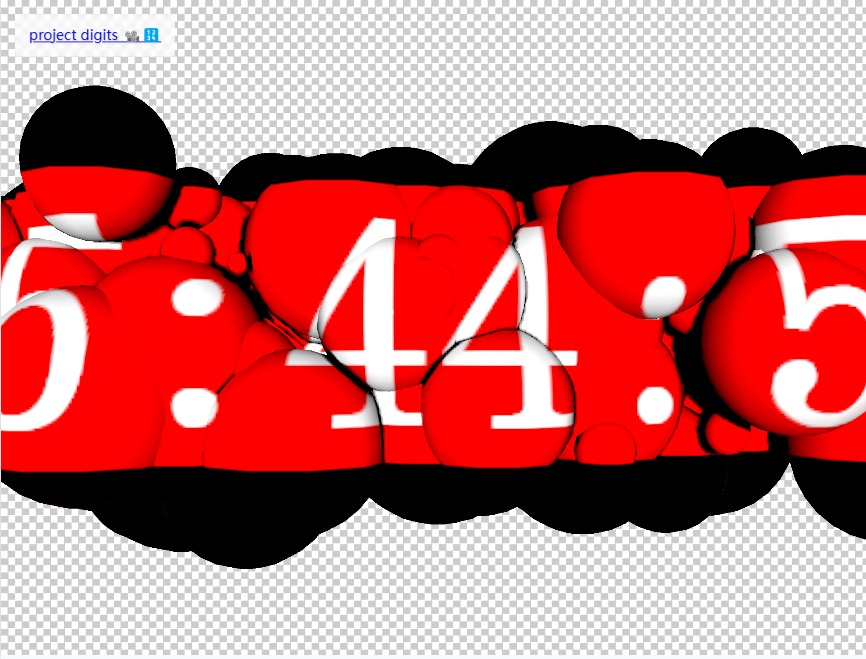 黑紅氣泡時鐘數(shù)字時鐘設(shè)計