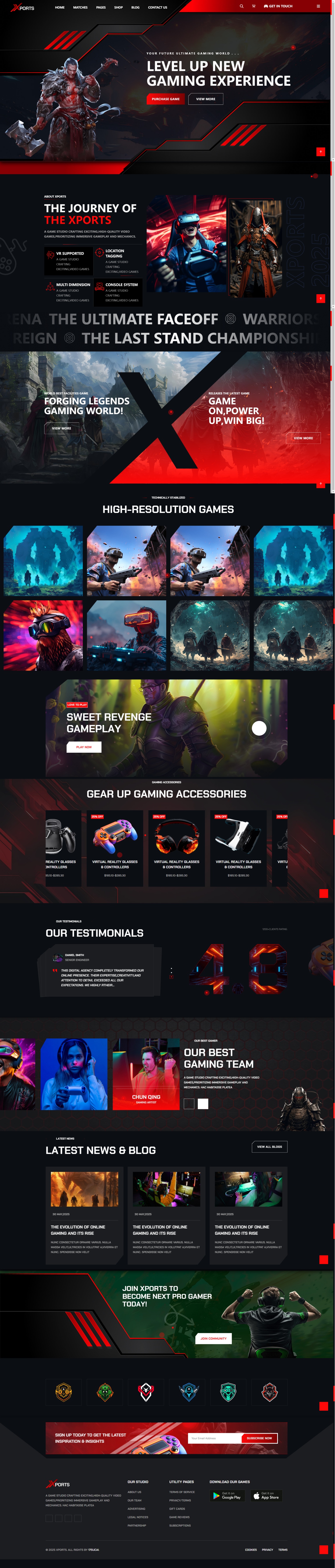 游戏娱乐电竞门户网站平台模板