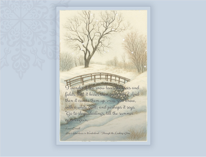 氛围雪花动态背景图雪景图素材
