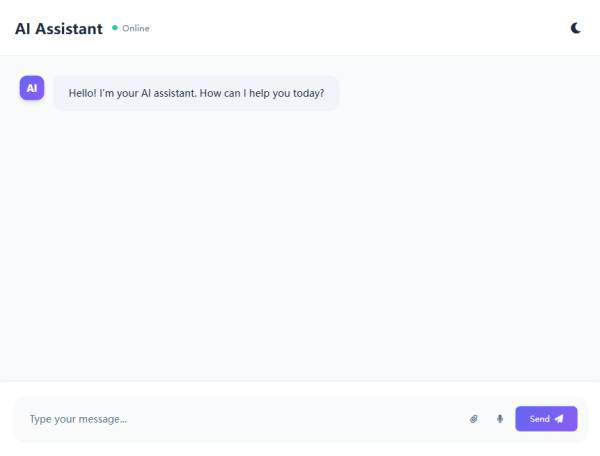 現(xiàn)代ai聊天在線機(jī)器人智能客服模擬器