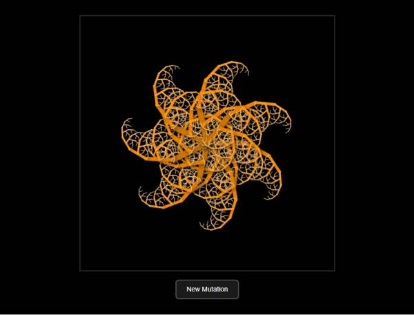 隨機(jī)分形圖形舉例圖案生成器模板