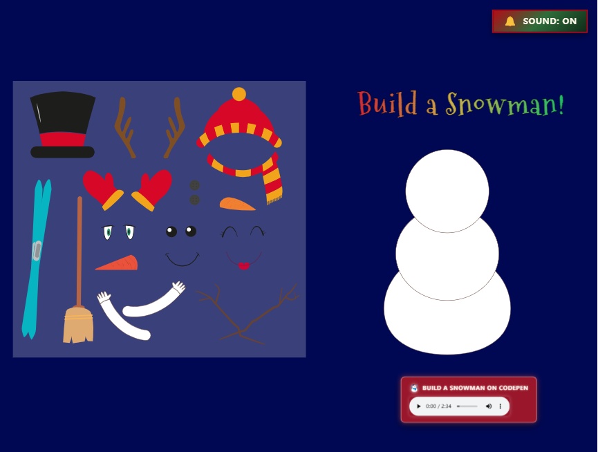 雪人装饰gsap动画游戏模板