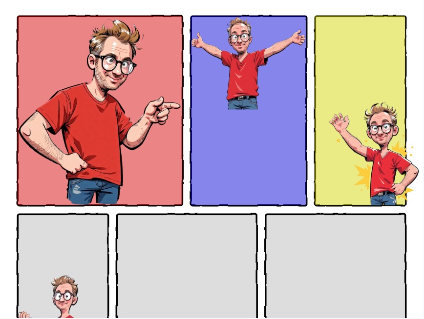 漫画格子卡通漫画手绘图片素材可爱