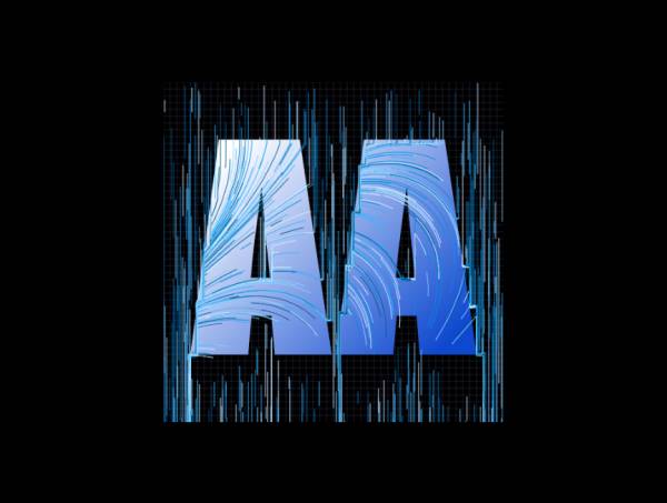 藍(lán)色文字字體粒子消散線條設(shè)計(jì)