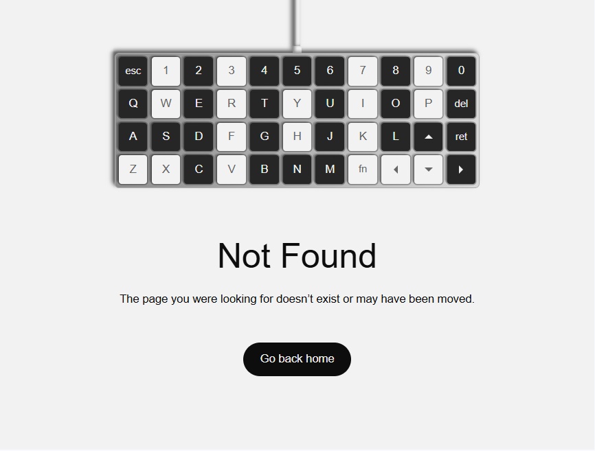 404鍵盤創(chuàng)意圖像頁面模板