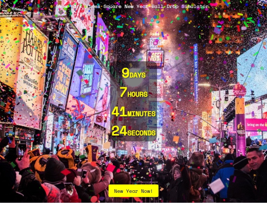 元旦新年倒計(jì)時(shí)在線2025計(jì)時(shí)器模板