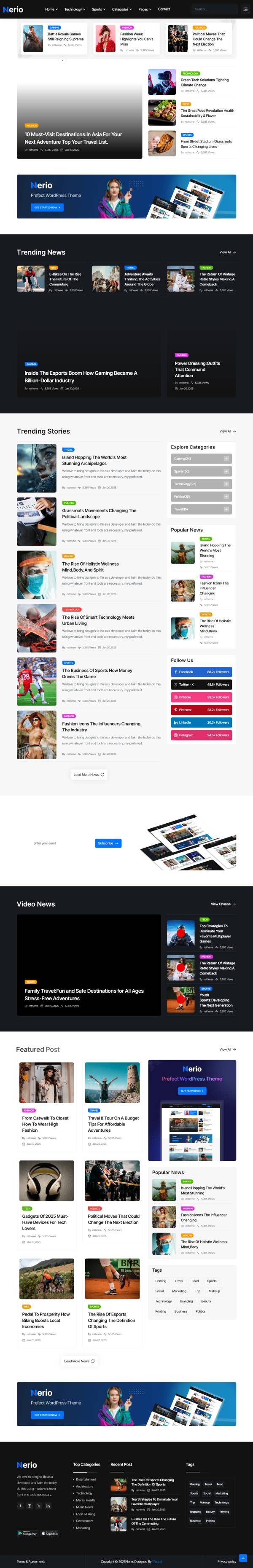 個(gè)人博客自媒體平臺(tái)頁(yè)面模板必備