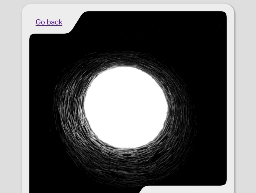 黑白错误凹模圆角半径页面模板