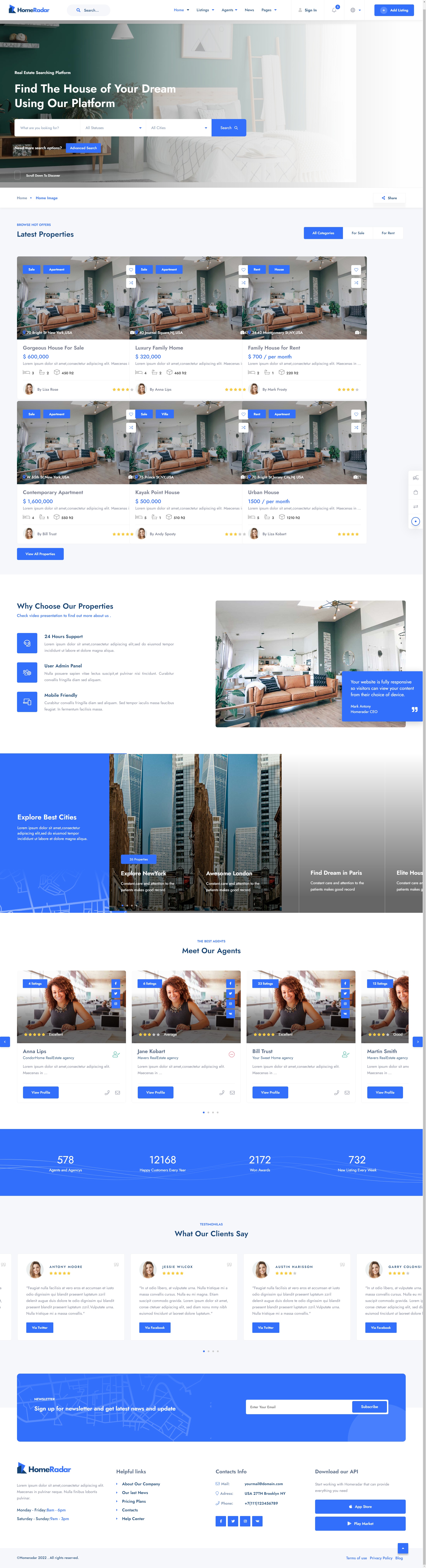 中介房源平臺(tái)服務(wù)網(wǎng)模板