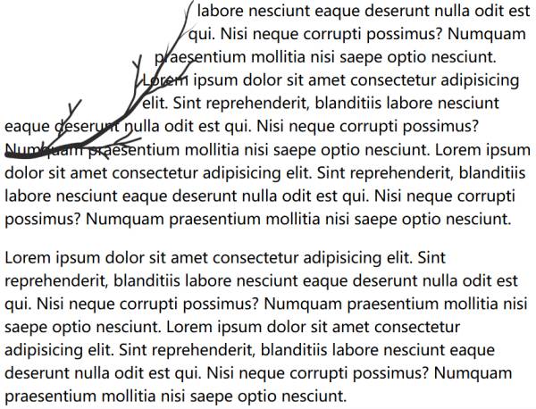 樹(shù)枝圖像浮于文字上方插畫(huà)素材下載