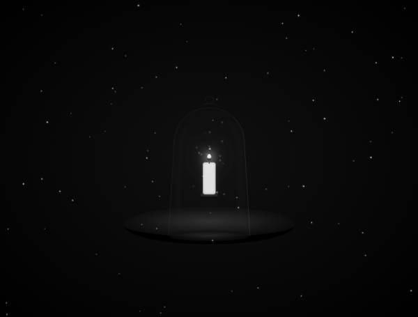 雪夜蠟燭動(dòng)態(tài)圖片祭奠背景素材下載