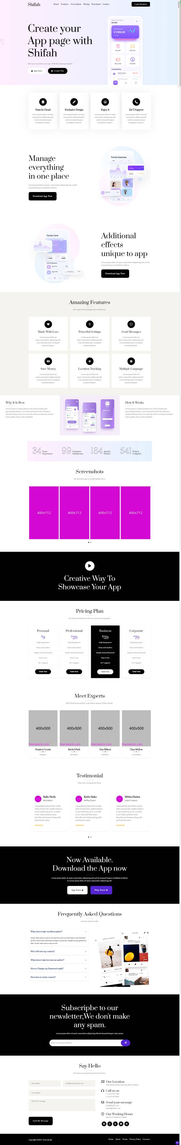 單頁(yè)面營(yíng)銷型著陸頁(yè)網(wǎng)站模板