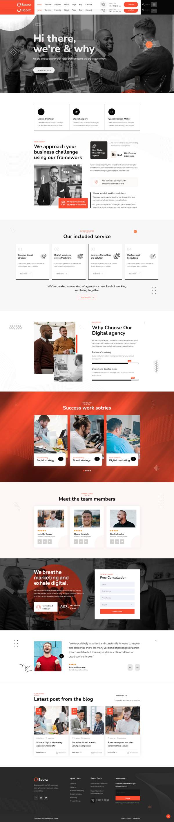 通用html成品企业官网网站制作