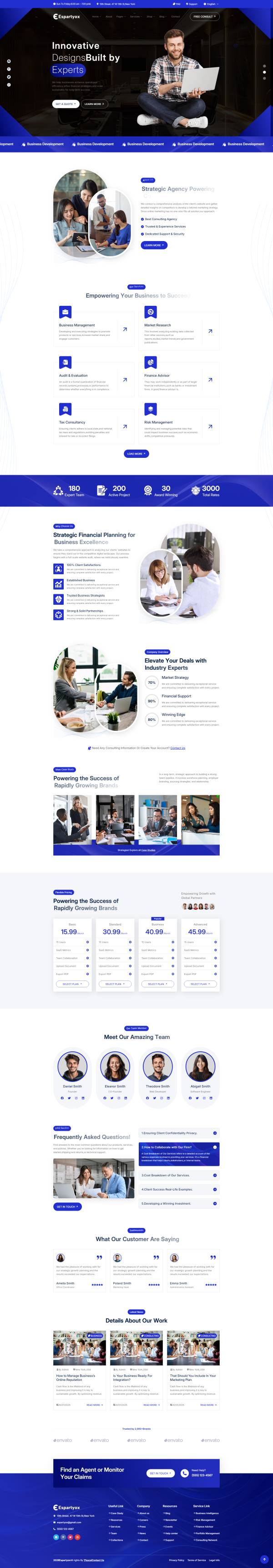 咨询公司商务网站模板建设方案参考