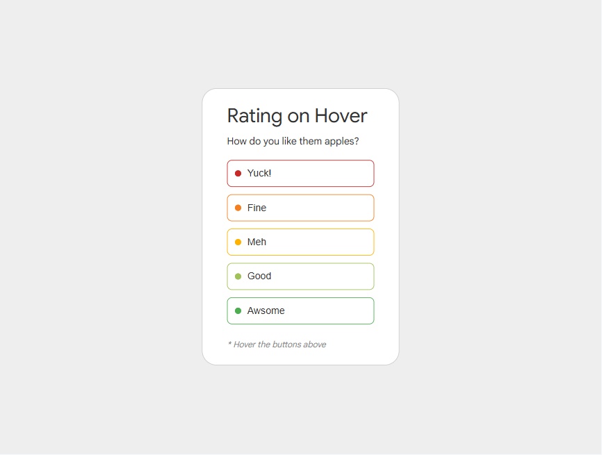 评分css悬停效果表模板下载