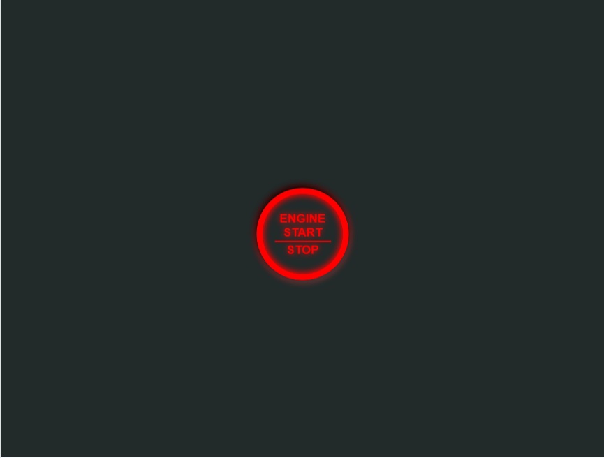 红色引擎开关标志按钮设计