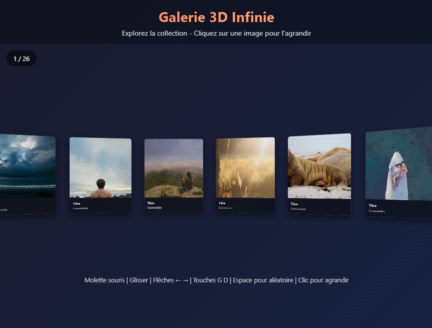 无限旋转3d旋转动态图片画廊下载