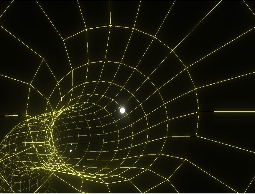 逼真3d虫洞动画线条渲染