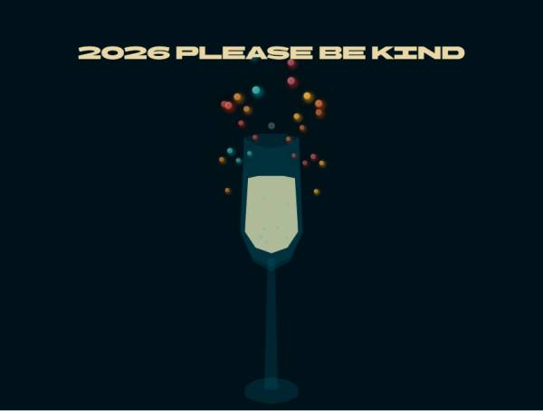 酒杯新年插图2026动态素材必备