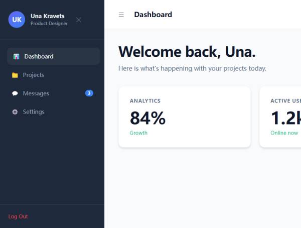 滑动菜单栏切换滚动切换页面模板