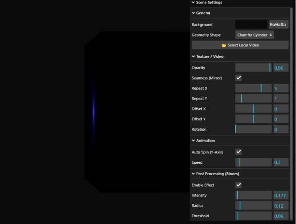 3d视频转化three.js下载模板