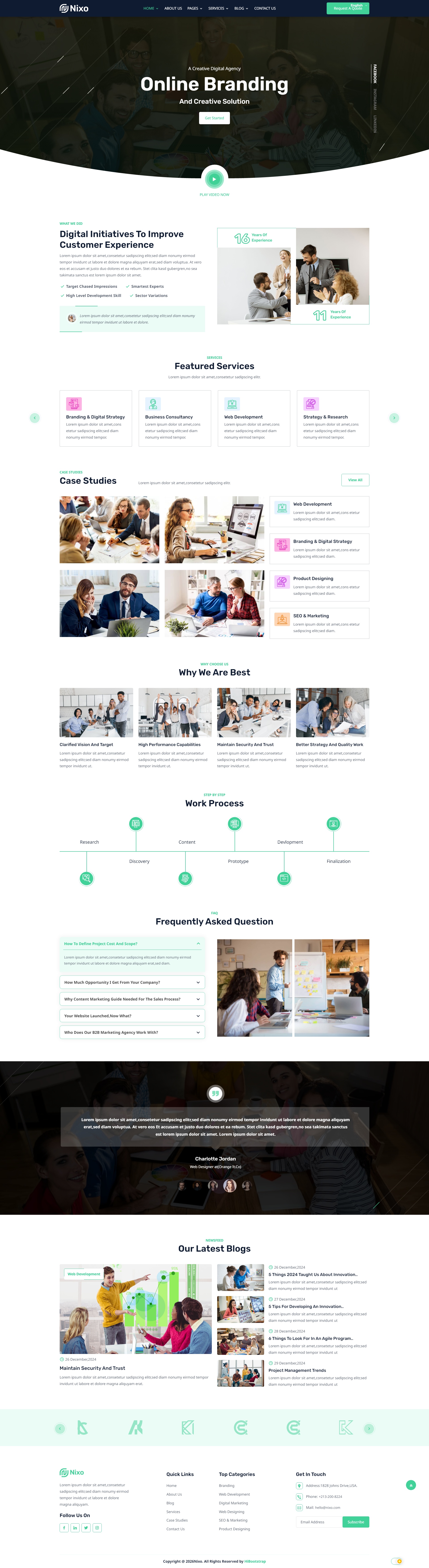 智能研发初创科技公司平台模板