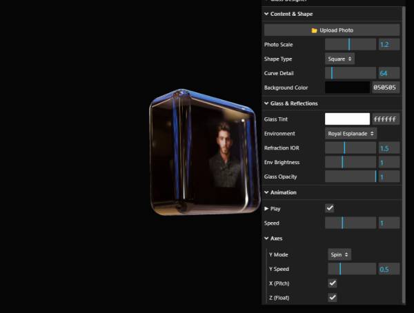 几何体3d模型反光效果图素材