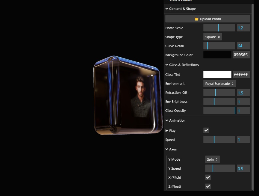 几何体3d模型反光效果图素材