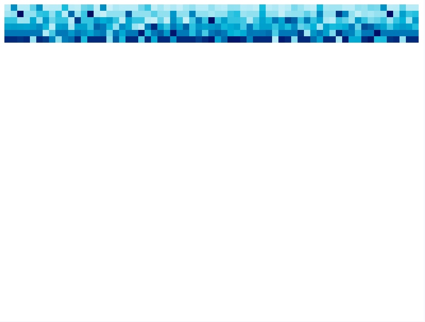 蓝色像素画渐变散点图