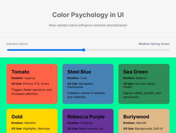 色彩测试ui用户界面设计网页版下载