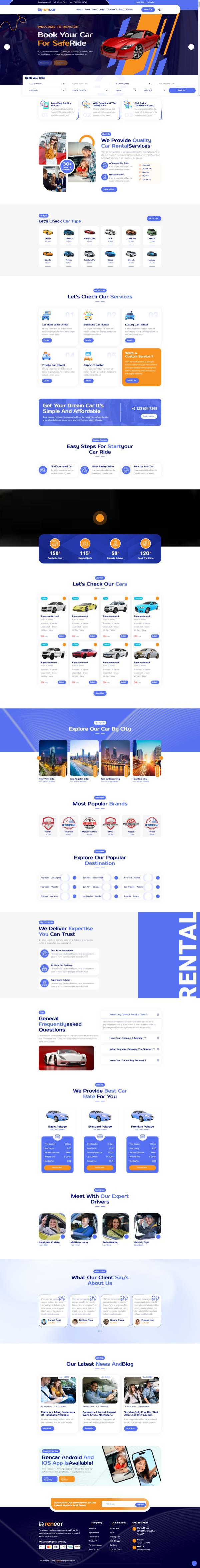 车辆服务汽车品牌预订官网站模板