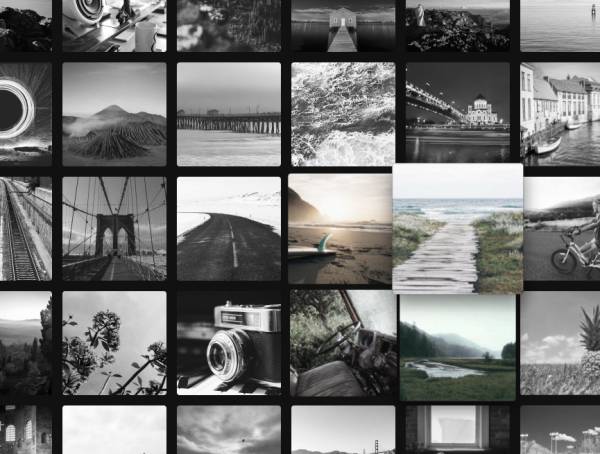 无限网格全屏相册组件图片素材