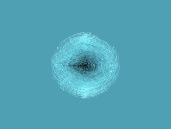 毛线球粒子流动特效动态图素材