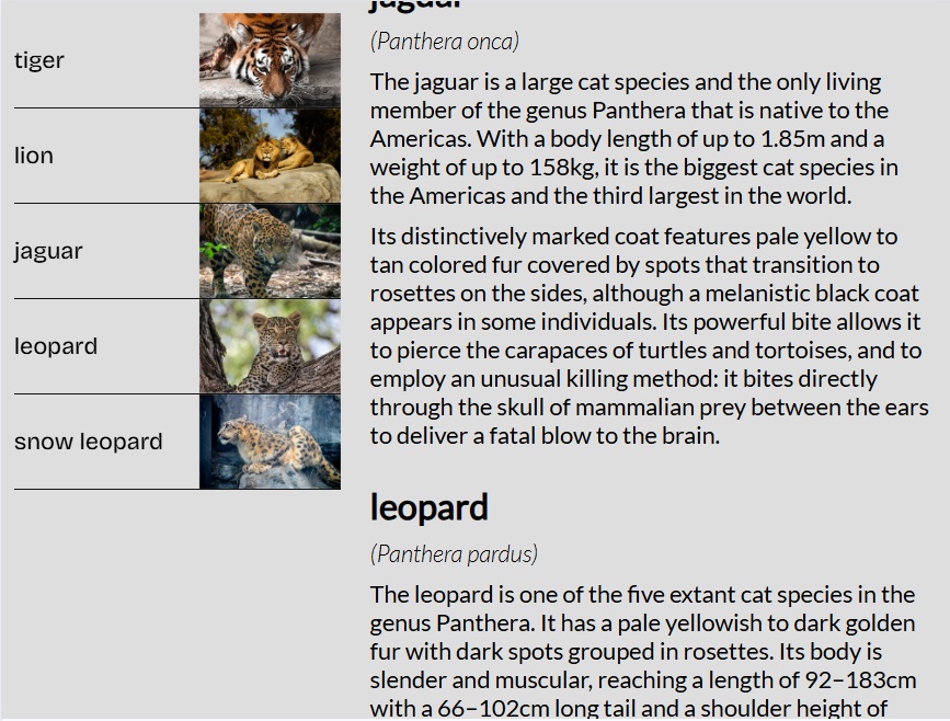 滚动条导航条随页面滚动定位素材