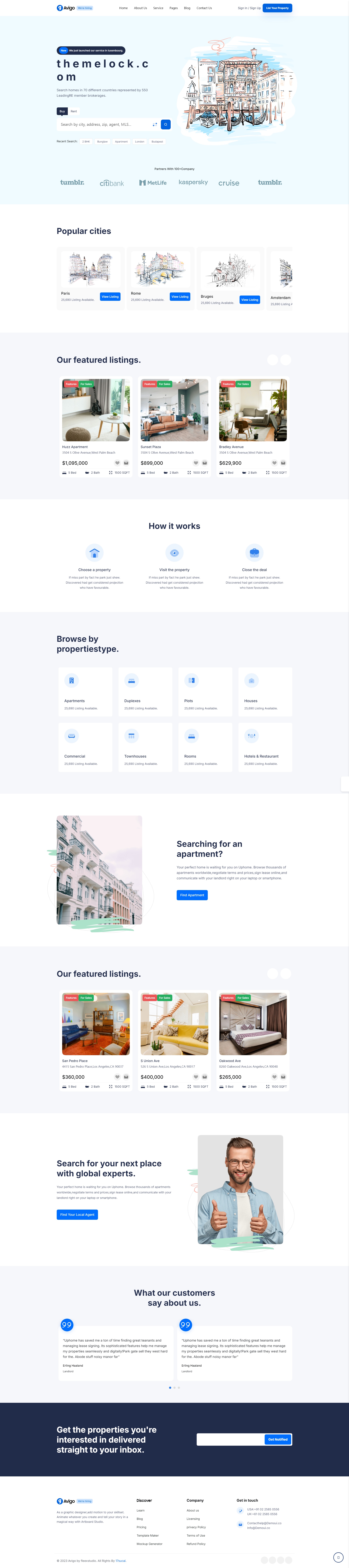 高端公司网站首页主页设计模板