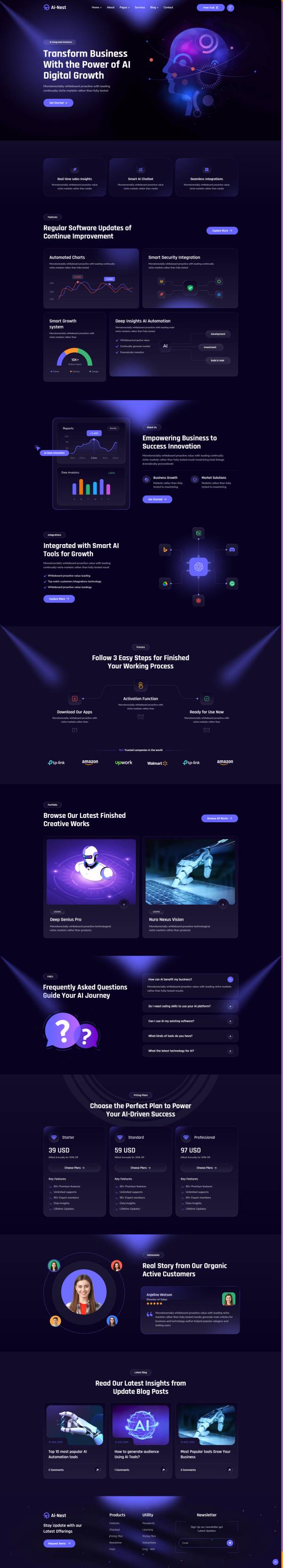 未来风AI门户企业官网搭建网站