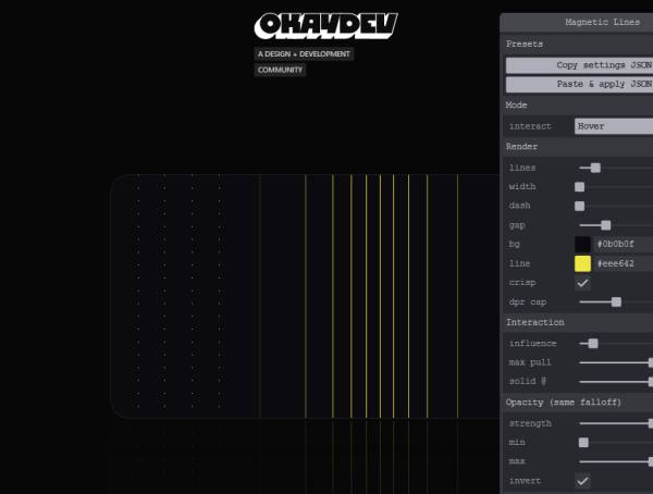 线条电磁感应动画编辑器模板