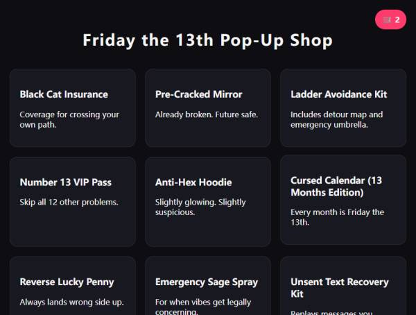 黑色节日产品购物界面设计