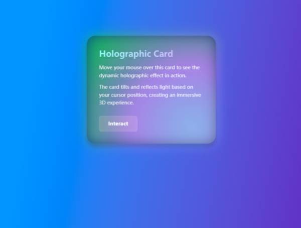 全息卡片悬浮效果投影素材
