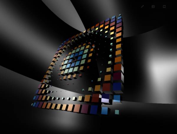 显示3D几何体创新动画效果炫酷