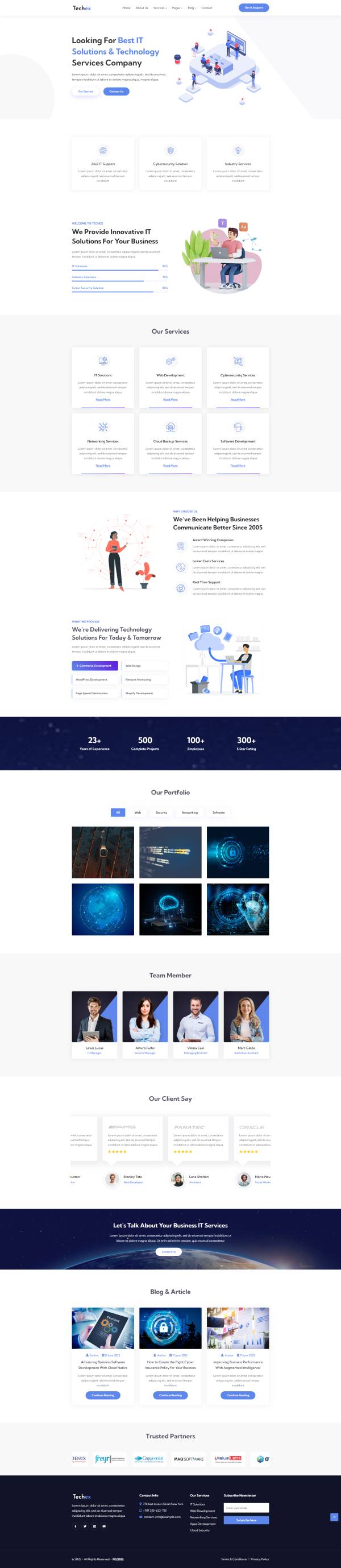大气html网络服务平台网页制作