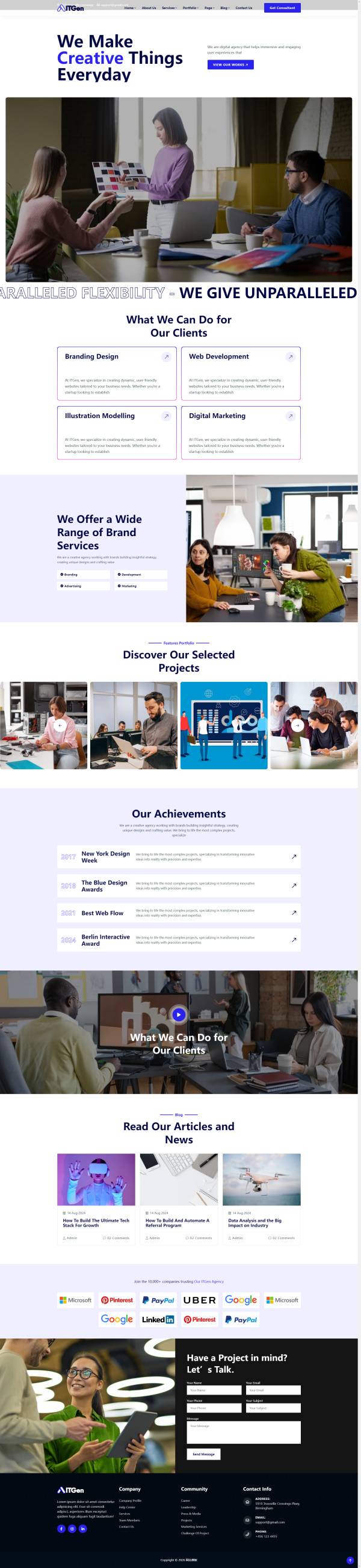 高端科技公司开发门户网站源码